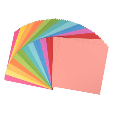 Papier Cartonné Florence Vaessen Creative - Couleurs Vives, 216g, 30,5 x 30,5 cm