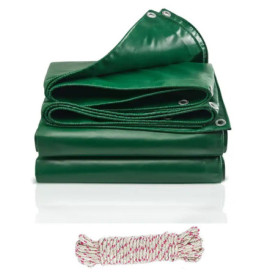 Bâche de Protection Imperméable ZABEES 2m x 2m - Résistante aux Déchirures et UV