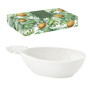 Coffret Saladier Ananas en Porcelaine - 30 x 19 cm