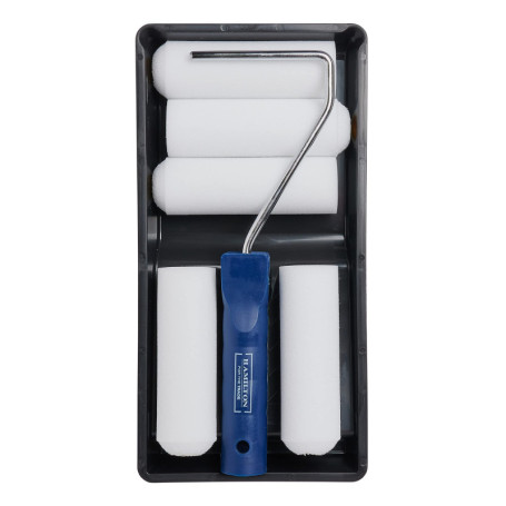 Jeu de rouleaux Hamilton 10,2 cm - Blanc et Bleu