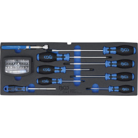 Jeu de Tournevis et Embouts BGS 3343 avec Aimant de Levage - 41 Pièces