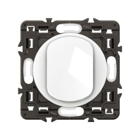 Interrupteur Touche Large Céliane Legrand - 10A - Blanc - Prêt à Installer