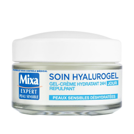 Mixa Hyalurogel Gel-Crème Hydratant Intensif 24H - Peau Sensible - 50 ml