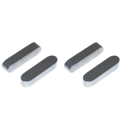 Clavette parallèle en acier DIN 6885 pour fixation mécanique - 4 pièces