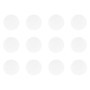 Lot de 12 Cache Vis Autocollants Blancs pour Meubles - Protection Bouchons