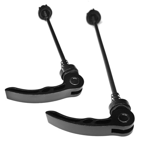 Blocage Rapide de Roue Avant et Arrière pour Vélo - Noir