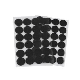 Autocollants Ronds Double Face 25mm - 24 Paires Noir pour DIY