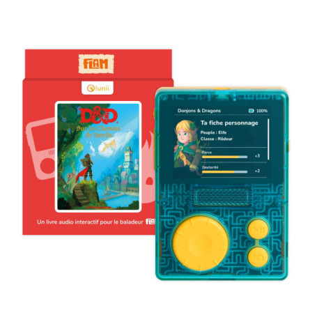 Lunii - Coffret Baladeur Interactif D&D avec Livres Audio pour Enfants