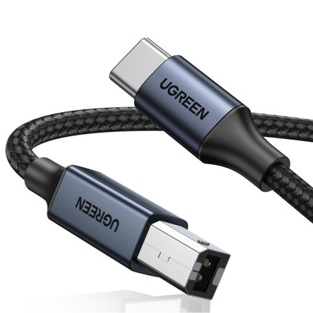 UGREEN Câble USB C vers USB B pour Imprimante et Scanner - 1M Noir