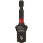 Douille hexagonale Milwaukee SHOCKWAVE 50 mm 1/4" vers 1/2"