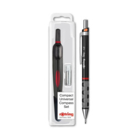 Boussole Universelle Rotring avec Porte-Mine Tikky 1.00mm - Précision et Confort