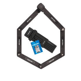 Antivol Pliable Fischer PROTEC PLUS FK110 pour Vélo - Sécurité Maximale, 110 cm, Noir