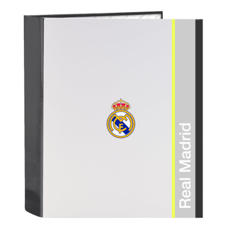 Classeur Folio 4 Anneaux Real Madrid - Confort et Polyvalence pour Enfants
