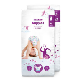 Couches Bébé Ultra Absorbantes Taille 6 - Pack Mensuel de 140 Couches