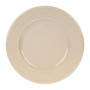 Lot de 6 Assiettes Plates Grain de Riz en Faïence Taupe - Ø 27 cm