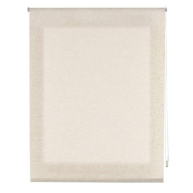 Store Enrouleur Moderne Estoralis en Tissu Tamisant Lin 90x195 cm