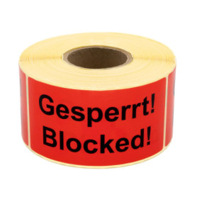 Étiquettes d'Avertissement Adhésives MD Labels - 100x50 mm, 500 pièces