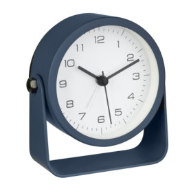 Réveil Analogique TFA Dostmann Bleu avec Rétroéclairage et Mécanisme Silencieux