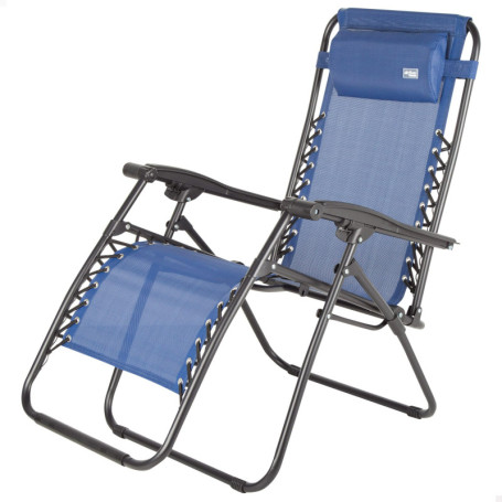 Chaise Pliante Zéro Gravité AKTIVE avec Coussin et Repose-Pieds - Confort Optimal pour Jardin et Camping