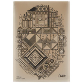 Dossier de Gaufrage 3D Sizzix par Georgie Evans - Impressions Texturées Multicolores