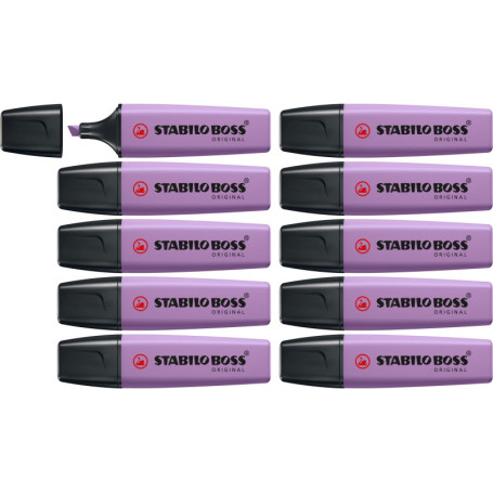 Surligneur STABILO BOSS ORIGINAL NatureCOLORS Wildflower - Lot de 10 Teintes Florales