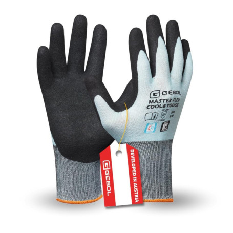 Gants de travail Gebol Master Flex Cool&Touch - Taille XL, rafraîchissants et tactiles