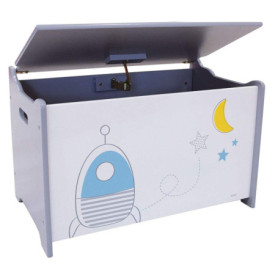 Coffre à Jouets Espace Fun House - Rangement Coloré pour Enfant
