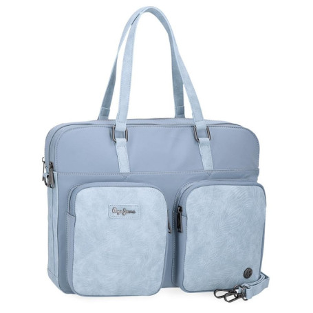 Sacoche Pepe Jeans Jana pour Ordinateur Portable 15,6" - Bleu Élégant
