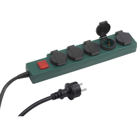Multiprise Extérieure Meister 5 Prises avec Interrupteur - Câble 1,4 m IP44