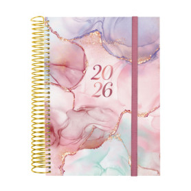 Agenda Spirale 2026 Finocam - 1 Jour par Page, Couverture Goldy