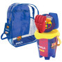 Set de Plage FC Barcelona avec Sac à Dos, Ballon et Seau pour Enfants