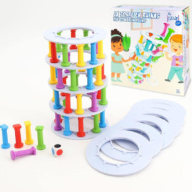 TRE - La Tour en Ruines de Tachan, Jeu d'Adresse Multicolore pour Enfants