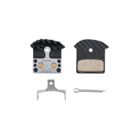 Plaquettes de Frein Disque Shimano J04c - Métal Noir Argenté