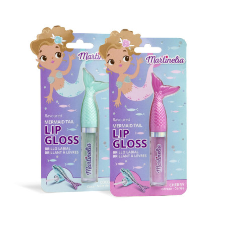 Gloss Sirène Martinelia pour Enfant - Brillant à Lèvres Doux et Hypoallergénique