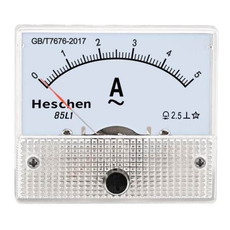 Testeur Ampèremètre Rectangulaire Heschen 85L1-5A AC 0-5A