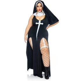 Costume de Pécheresse Sulfureuse Noir et Blanc - Leg Avenue
