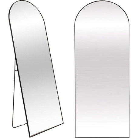 Miroir sur Pied SensaHome - Design Minimaliste Noir 160x60 cm
