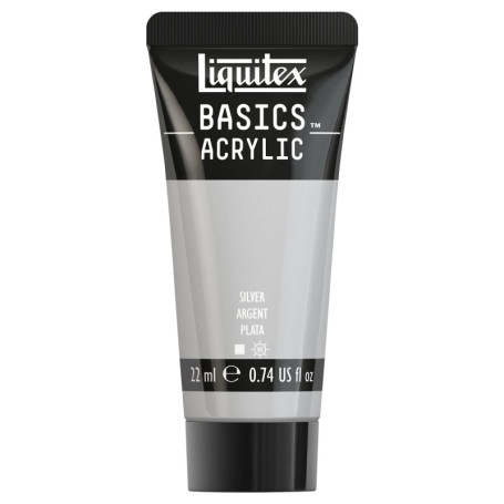 Peinture Acrylique Liquitex Basics 22 ml - Argent