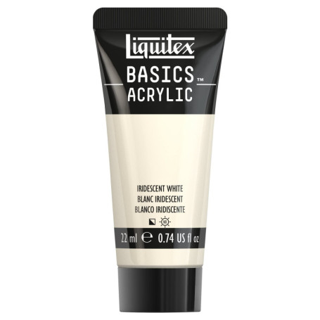 Peinture Acrylique Liquitex Basics 22 ml - Blanc Iridescent