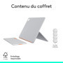 Logitech Flip Folio Étui Clavier Bluetooth pour iPad Pro et Air 13" - Gris Pâle