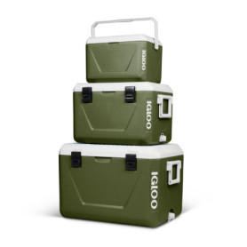 Ensemble de Glacières Empilables IGLOO - 55L, 27L et 11L pour Camping et Loisirs