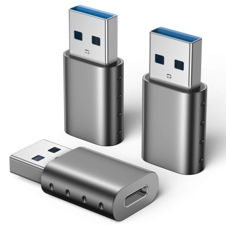 SCHITEC Lot de 3 Adaptateurs USB C vers USB 3.0 - Charge Rapide et Data Sync