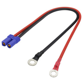 Câble EC5 vers Anneau Torique 40 cm - 10 AWG Rouge et Noir