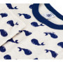 Pyjama Enfant Petit Bateau Clarence M - Imprimé Baleines