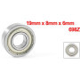 Roulement à billes 698Z 19 mm x 8 mm x 6 mm - Métal scellé