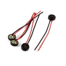 Lot de 4 Microphones à Condensateur Électret 2.6mm - Idéal pour Enregistreurs et Commandes Vocales