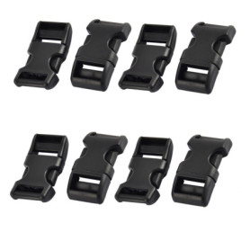 Boucle Attache Sangle Sourcingmap - 6pcs Noir à Déclenchement Rapide
