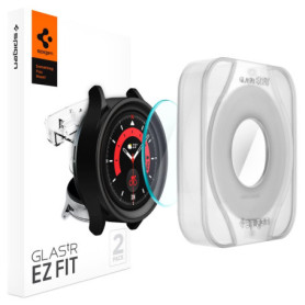 Spigen Verre Trempé Glas.tR EZ Fit pour Samsung Galaxy Watch 5 Pro 45mm - 2 Pièces