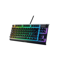 Clavier Gaming SteelSeries Apex 3 TKL - Compact et Résistant à l'Eau avec Éclairage RVB