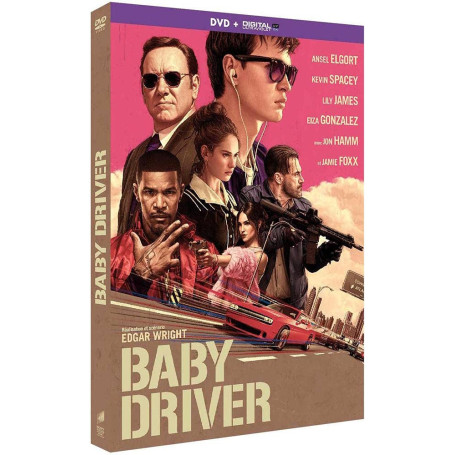 Baby Driver - Film DVD avec Ansel Elgort et Kevin Spacey